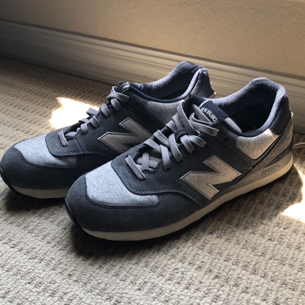 NEW BALANCE 574 blue grey jersey US 11.5
